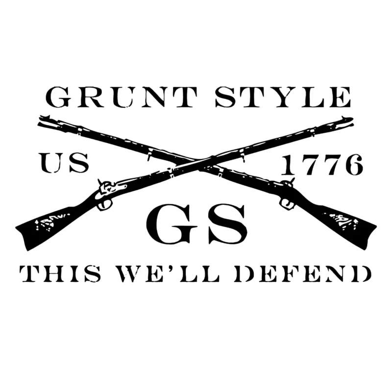 A poster on the grunt style US 1776 GS