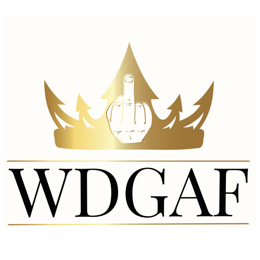 WDGAF Logo in Black Color With Gold Crown